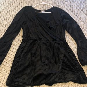 xhiliration velvet romper